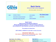 Tablet Screenshot of bankgenie.net